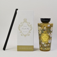 Bouteille en verre vide de 500 ml avec bouchon à vis pour huiles essentielles, diffuseur de parfum de luxe avec boîte et bâtonnets en fibre – Vente en gros
