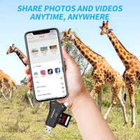 Nuevo diseño tipo C micro OTG USB SD TF lector de tarjetas de memoria para Iphone 11 12 13 14 15