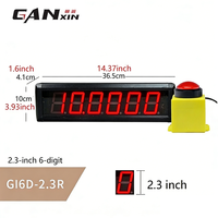 Temporizador Digital Ganxin LED de 2.3 Pulgadas y 6 Dígitos, Reloj Digital con Función de Parada de 10 Segundos para Juegos de Fiesta, Actividades Familiares y de Equipo