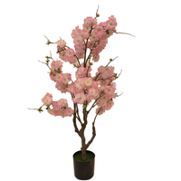Romantischer Künstlicher Kirschblütenbaum Lebensechte Künstliche Blumen Faux Sakura Abschlussfeier Weihnachten Halloween Hochzeitsdekoration