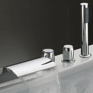 De Lujo montado en la superficie hydrorelax ducha de hidromasaje barato baño ducha mezclador conjunto grifo