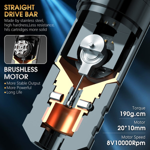 <span class=keywords><strong>Ambition</strong></span> <span class=keywords><strong>Ninja</strong></span> Nova 3,5mm/4mm Carrera Motor sin escobillas Accionamiento directo Máquina de pluma de tatuaje inalámbrica profesional para arte corporal de artista - Product Image 3