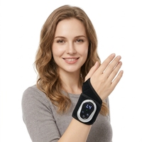 Attelle de massage chauffante sans fil pour poignet, lumière rouge, 3 modes de vibration, minuterie automatique 15 min pour la relaxation musculaire (vente en gros)