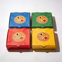Boîte d'emballage en carton ondulé de luxe personnalisée, boîte à pizza élégante pour cadeau, impression