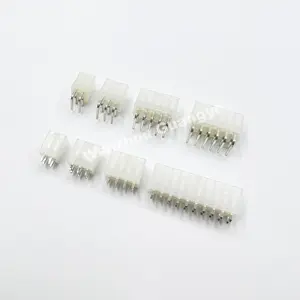 Molex 4.2mm Single Row Straight Angle Wafer 4 Pin Electrical Connector Terminal Shell Connector Wire Connector Plug Socket 5569-