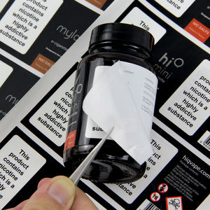 Emballage multiple personnalisé multicouche d'étiquette d'instruction d'utilisation du logo de haute qualité adhésifs à décoller autocollant double couche - Product Image 3