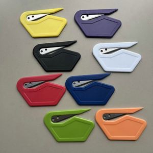 Ouvre-lettre de marque avec lame longue - Découpeur d'enveloppes personnalisé en ABS imprimé en sérigraphie pour usage promotionnel - Product Image 3