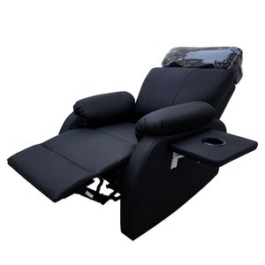 Sillón de Salón Eléctrico Reclinable Negro, Sillón de Masaje Tapizado en Cuero PU, Muebles para Estudio de Belleza - Product Image 2