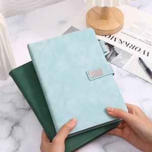 Grosir <span class=keywords><strong>Notebook</strong></span> A5 kelas atas dengan penutup PU warna kreatif kustom dan tombol Magnet untuk perjalanan kantor bisnis - Product Image 2