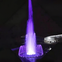 Fuente de Agua Decorativa con Música, Pequeña, de Acero Inoxidable, Diseño Personalizado, para Jardín Exterior