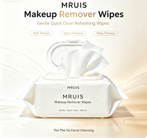 Lingettes démaquillantes MRUIS, formule douce et hydratante pour un nettoyage rapide, lingettes faciales jetables pour le nettoyage quotidien de la peau en voyage - Product Image 2