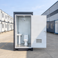 Toilettes mobiles, conteneur WC, maisonnette toilettes préfabriquée, toilettes portables, cabine de toilettes publiques extérieures, salles de bain en panneaux sandwich EPS
