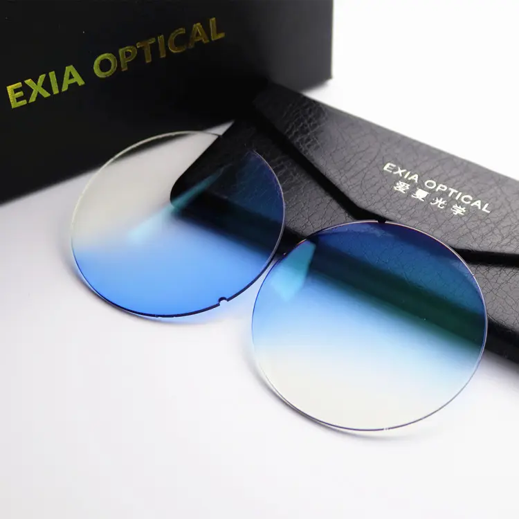 Exia x6c שיפוע משקפי שמש כחול עדשת אור צבע בסיס 2 איכות כיתה ב איכות