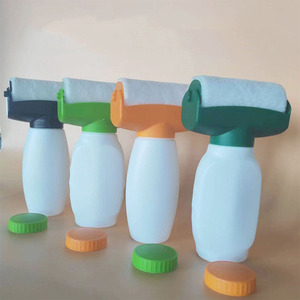Venta al por mayor portátil 500ml Multicolor hogar rodillo tambor pintura botella 2 en 1 pared blanca pintura <span class=keywords><strong>de</strong></span> látex embalaje botellas vacías - Product Image 2