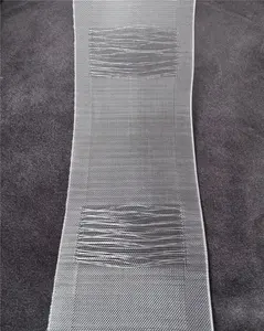 10cm Nylon threading Rod Rèm Băng tái chế ghi âm rõ ràng Rèm Cửa trong suốt trượt băng vành đai nhà máy bán bán buôn
