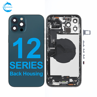 STAROZON Coque arrière de haute qualité pour iPhone 12 Mini Pro Max, installation facile, plug and play, boîtier de téléphone