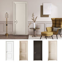 Portes en bois haut de gamme, portes en bois écologiques sans formaldéhyde résistantes aux rayures pour chambres à coucher