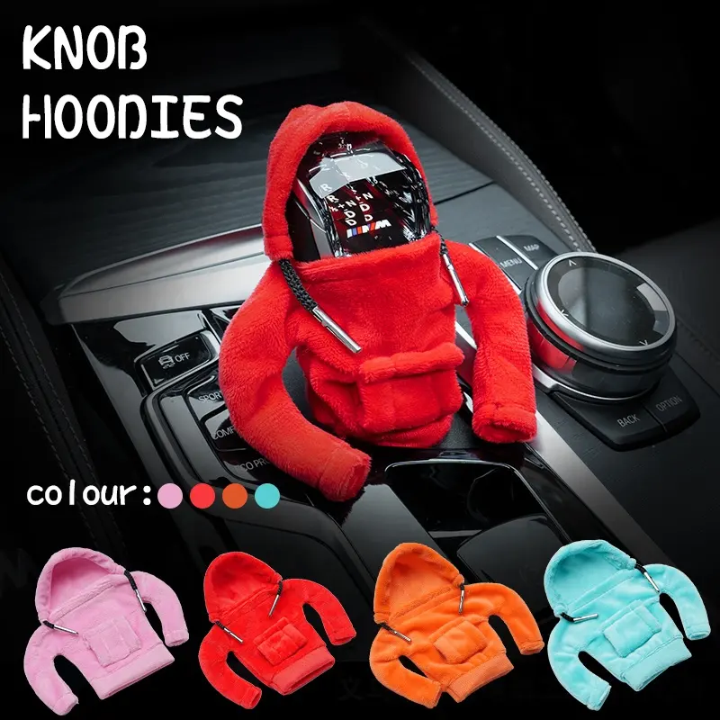 Phổ Shift Knob Bìa xe Shifter Stick bảo vệ trang trí vui Áo len hoodie Gear Shift bìa cho gearshift