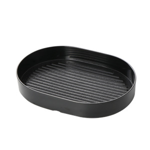 Oval <b>Black</b> Melamine <b>Plate</b> For Seafood Spicy Hot Pot Serving Commercial Use Party Dishes - Product Image 1