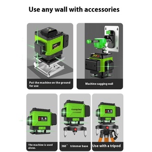 Guangchen 16-Linien Grünlicht-Nivelliergerät Hochpräzises Industrielles DIY-Instrument Wandmontiertes Bodenmessgerät für den Heimgebrauch - Product Image 2