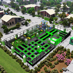 <span class=keywords><strong>Trampoline</strong></span> <span class=keywords><strong>Park</strong></span> pour enfants et adultes <span class=keywords><strong>Trampoline</strong></span> <span class=keywords><strong>Trampoline</strong></span> extérieur et intérieur professionnel avec parcours Ninja - Product Image 1