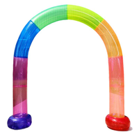 Tunnel gonflable arc-en-ciel Instagram-worthy, toile de fond photo virale pour influenceurs, marques et planificateurs de mariages