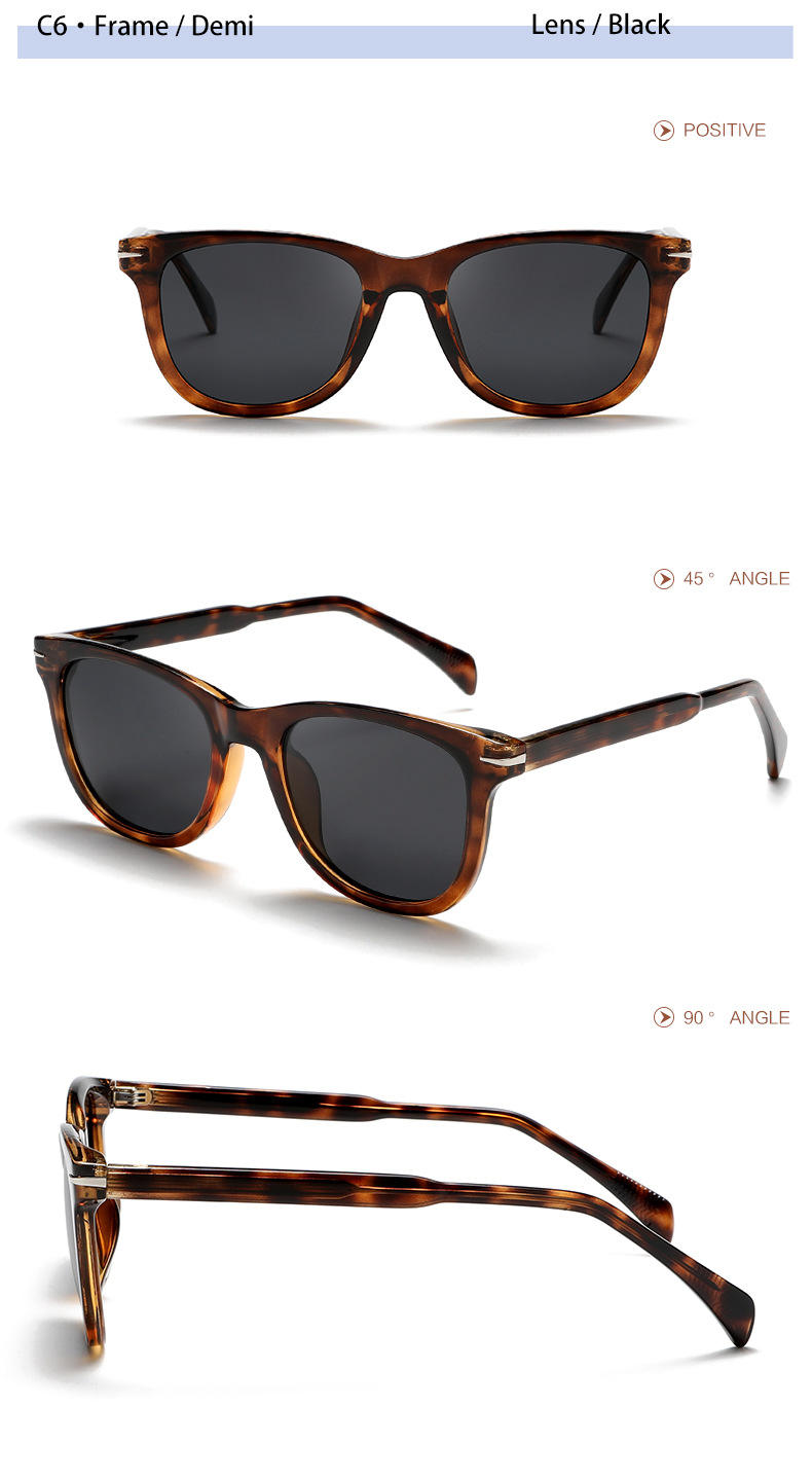 C6 tortoiseshell frame gray sheet