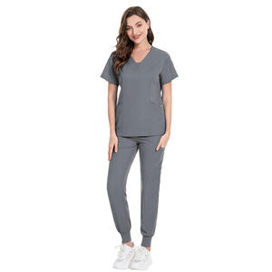 42030 Set di cura traspirante personalizzato più venduto manica corta uniforme medica <span class=keywords><strong>Scrub</strong></span> medicali <span class=keywords><strong>Scrub</strong></span> uniformi Set uniformi - Product Image 3