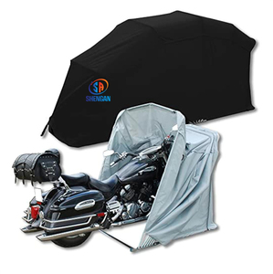<span class=keywords><strong>Garage</strong></span> per <span class=keywords><strong>Moto</strong></span> Retrattile e Pieghevole <span class=keywords><strong>con</strong></span> Telaio in Metallo e Tettoia Impermeabile per Uso in Tutte le Stagioni - Product Image 1