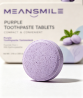 Tablettes de dentifrice solides PAP violettes tendance eBay, nouvelle formule pour blanchir les dents, haleine fraîche, hydroxyapatite, soins bucco-dentaires