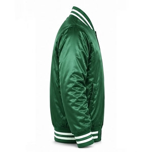 Chaqueta de satén brillante personalizada al por mayor para hombre, ropa de calle personalizada, diseño informal, chaqueta de satén de invierno para hombre - Product Image 3