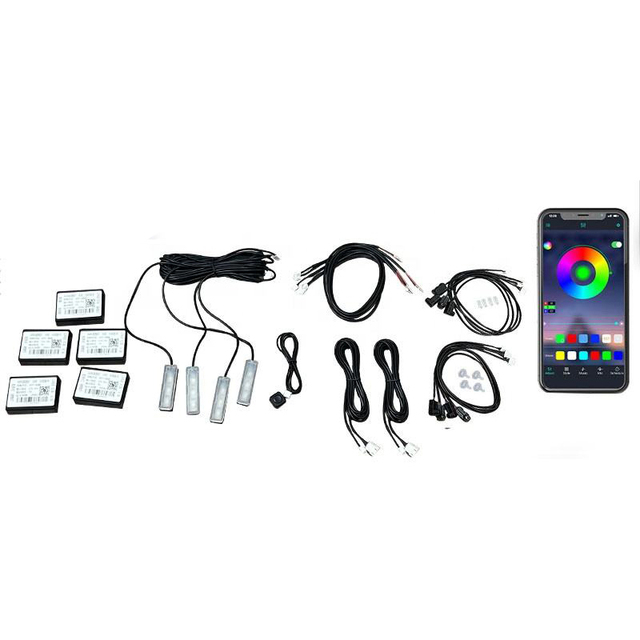 LED Car Interior RGB LED Acrylic Strip Lights Kit Decoration Neon Atmosphere Automotive APP Control