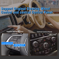 Module GPS DSP Android Auto CarPlay sans fil CARUPEZ pour JEEP Compass Renegade 17-21, système Panasonic, garantie 1 an, Plug & Play