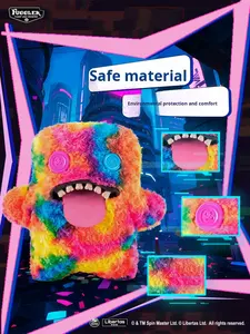 Peluche Originale 100% della Serie Tesoro Gigante del Mostro dei Denti, Animale in Flanella, Simpatico e Divertente, Regalo da Collezione di Tendenza - Product Image 4