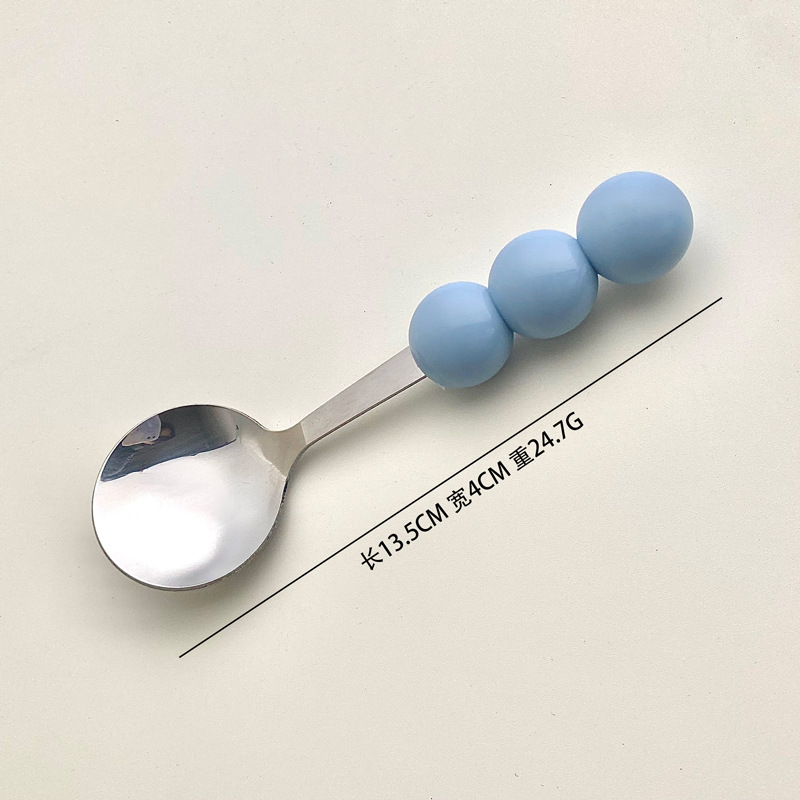 Cuchara de 3 cuentas [azul]