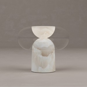 Lampe de table en marbre 40x45cm, source de lumière LED, base d'ampoule E27, commande par interrupteur, pour salon, chambre à coucher, style design - Product Image 5