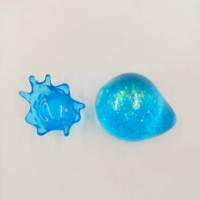 Jouets sensoriels anti-stress en gel souple transparents et colorés en forme de goutte d'eau