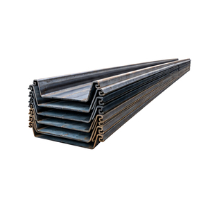 Palplanches en acier au carbone laminées à chaud Larsen S355GB de 6 m par pièce pour la construction de barrage fluvial et l'obstruction de l'eau - Product Image 1