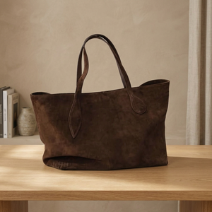 Bolsos de Mano para Mujer, Hechos a Mano, de Cuero Genuino, Impermeables, con Cierre de Cremallera Antirrobo, Ligeros, de Moda, con Capacidad de 3L+ - Product Image 2