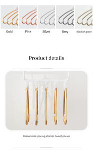 クローゼストレージオーガナイザー5 in 1デザインメタルスペース節約マジック多目的ハンガーワードローブ衣類ラック - Product Image 6