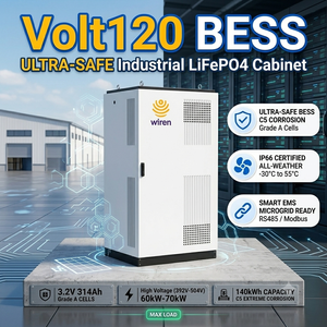 Gabinete de Almacenamiento de Baterías Industriales de 120 kWh con Protocolo Modbus TCP, Interfaz RS485 CAN para Gestión Centralizada de Energía - Product Image 1