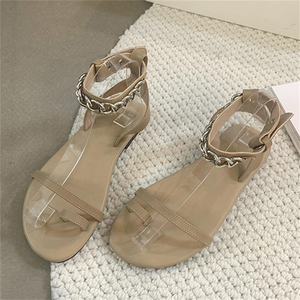 2025 New Casual Comfortable Women's Peep Sandals Southeast Asian Fashion Flat Simple Wedge Heel <b>Slippers</b> <b>Flip</b> <b>Flops</b> for Autumn - Product Image 6
