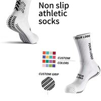 Chaussettes de sport antidérapantes personnalisées de haute qualité pour hommes, idéales pour le football et le soccer, avec motif numérique, pour le printemps