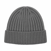Chapeau en cachemire pur de haute qualité, toucher doux haut de gamme, épais et doux, côtelé, 100g pour l'hiver, chaleur extérieure, usage quotidien
