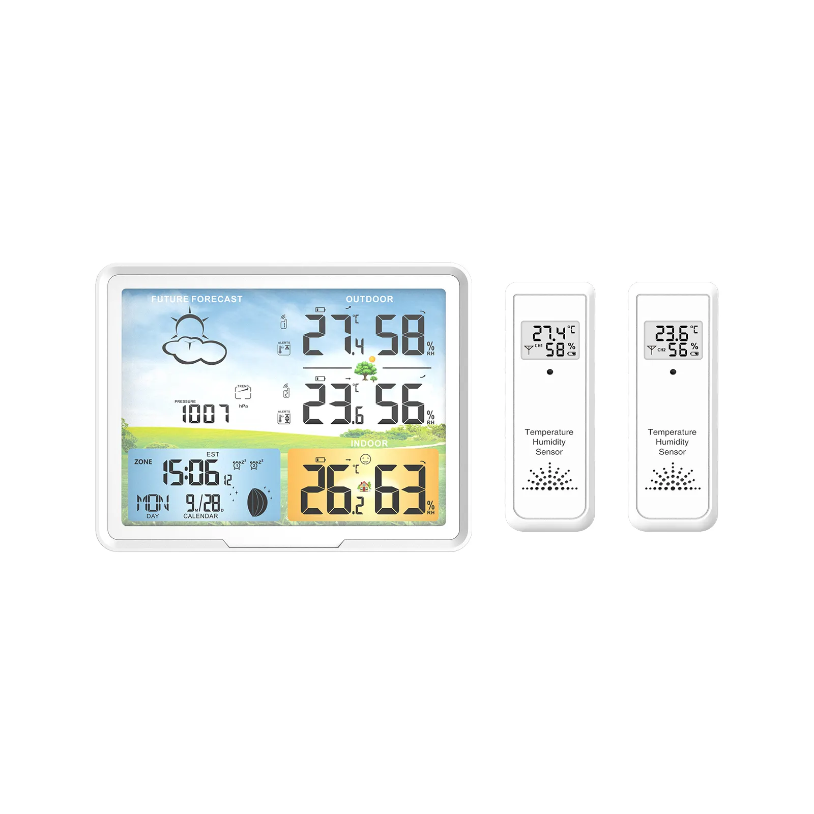 人気の気象台温度湿度ゲージ気圧計湿度計天気予報アラーム温度計気象台