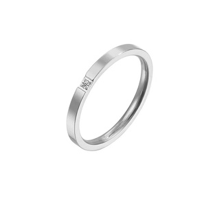 Anillos <span class=keywords><strong>de</strong></span> Pareja <span class=keywords><strong>de</strong></span> Acero Inoxidable al por Mayor, <span class=keywords><strong>Anillo</strong></span> <span class=keywords><strong>de</strong></span> <span class=keywords><strong>Promesa</strong></span> Minimalista <span class=keywords><strong>de</strong></span> 2 mm <span class=keywords><strong>para</strong></span> Mujeres y Hombres - Product Image 6