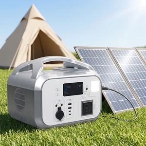 Estación de energía de emergencia CY-HY-600W B1-2 con protección total y protección contra sobrecorriente, paquete de energía solar portátil para áreas remotas sin conexión a la red. - Product Image 2