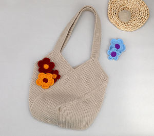 Bohème <span class=keywords><strong>Crochet</strong></span> femmes sacs à bandoulière grand-mère carré sac fourre-tout tricoté sacs à main <span class=keywords><strong>Crochet</strong></span> tissé été sac de plage <span class=keywords><strong>Crochet</strong></span> Kit - Product Image 6