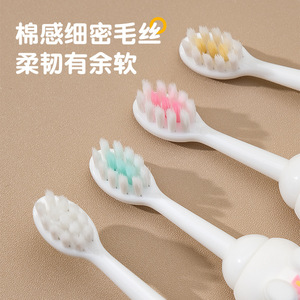Cute Cartoon Soft Bristle Toothbrush For Children Aged 1-6 With Soft Gel Handle Anti <b>Slip</b> Easy Grip - Product Image 3