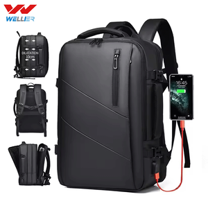 16 Inch Expandable Business Laptop <strong>Backpack</strong> <strong>with</strong> Anti-Theft <strong>Compartment</strong> Waterproof Oxford USB RFID Blocking - Product Image 1